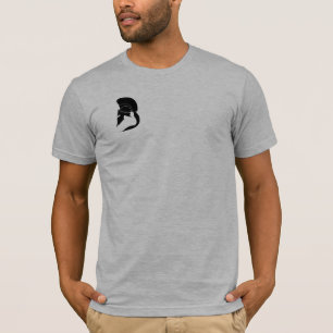 Camiseta Capacete pequeno do t-shirt tático espartano do