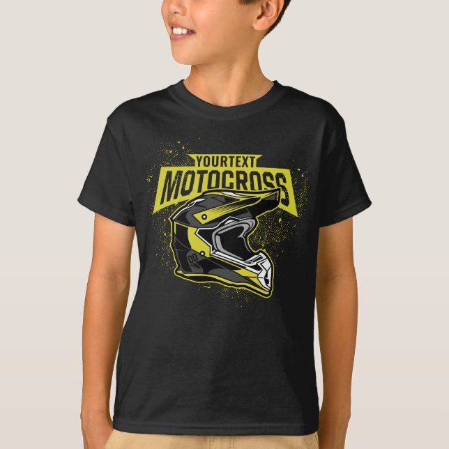 Camiseta Capacete personalizado de motocross-Racing em bici (Frente)