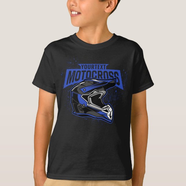 Camiseta Capacete personalizado de motocross-Racing em bici (Frente)