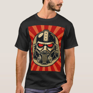 Camiseta Capacete retrô de queda