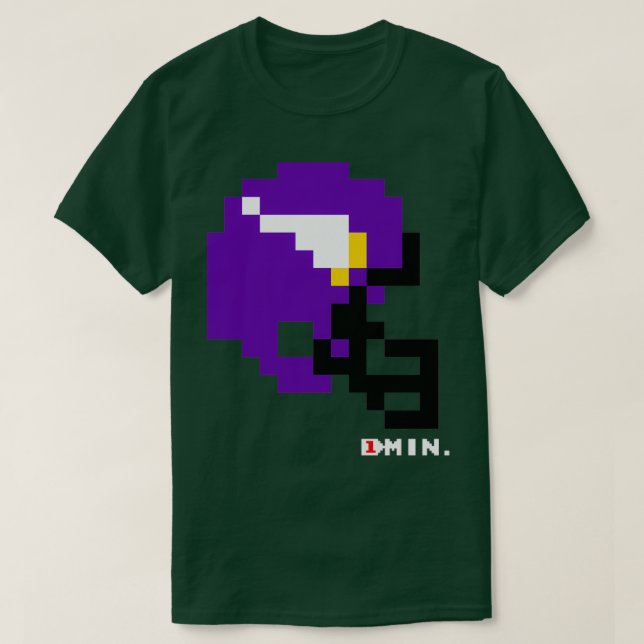 Camiseta Capacete Tecmo Bowl da MINN atual (Frente do Design)