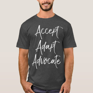Camiseta Capacidade Citação do Adaptador de Aceitação d