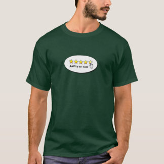 Camiseta Capacidade para testar