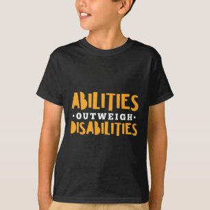 Camiseta Capacidade Pobre Deficiências 6 Deficiências Awa