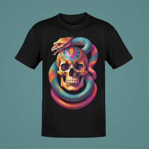 Camiseta Capacidades com Cobras ou Rosas Coleção de Arte a