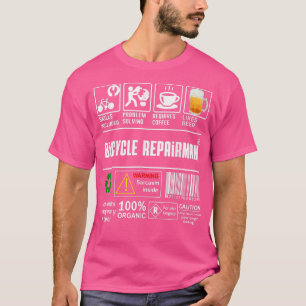 Camiseta Capacidades De Reparador De Bicicletas Incluem O C