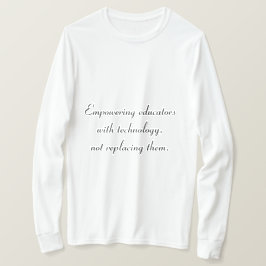 Camiseta Capacitar Educadores Através Da Tecnologia T-Shirt