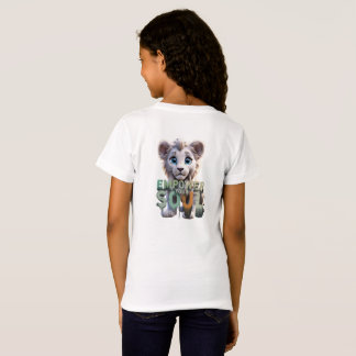 Camiseta Capacite Sua Alma: Leão Whimsical Baby