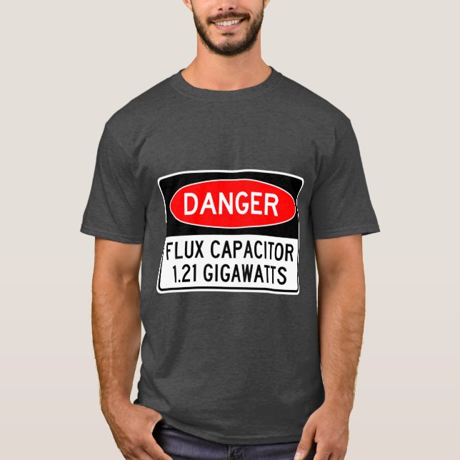 Camiseta Capacitor FLUX de Perigo 1.21 Gigawatts (Frente)