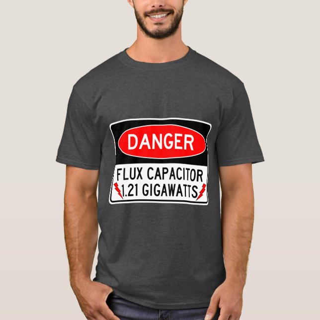 Camiseta Capacitor FLUX de Perigo 1.21 Gigawatts (Frente)