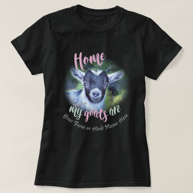 Camiseta CAPAS | Casa de Cabra Pigminha é onde meus cabras  (Frente do Design)