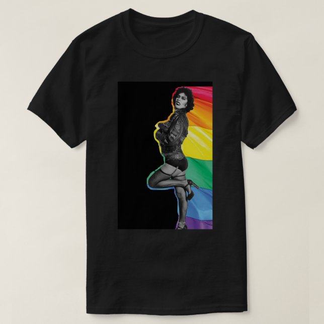 Camiseta Capas de iphone do Orgulho LGBTQ+ do Frank N Furte (Frente do Design)