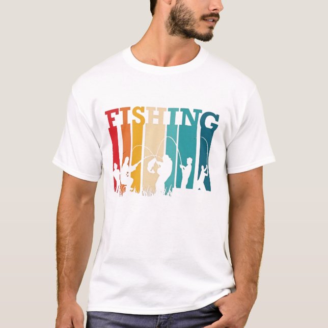 Camiseta Capas de pesca com Cores (Frente)