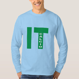 Camiseta Capas do céu azul com sombreador T longas ITALIA C