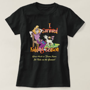 Camiseta CAPAS I Survived Kidding Season by GetYerGoat
