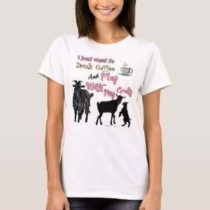 Camiseta CAPAS   Quer beber café e jogar com Goats DK