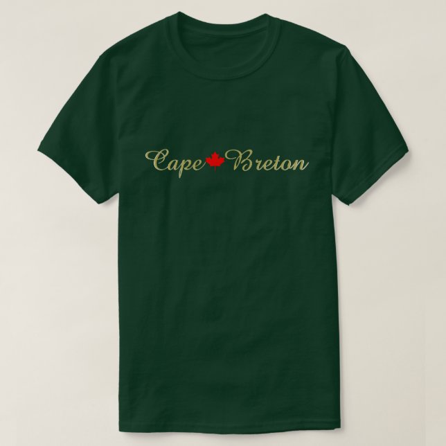 Camiseta Cape Breton Nova Scotia Halifax Personaliza o Cana (Frente do Design)
