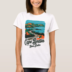 Camiseta Cape Breton Nova Scotia, ilha canadense
