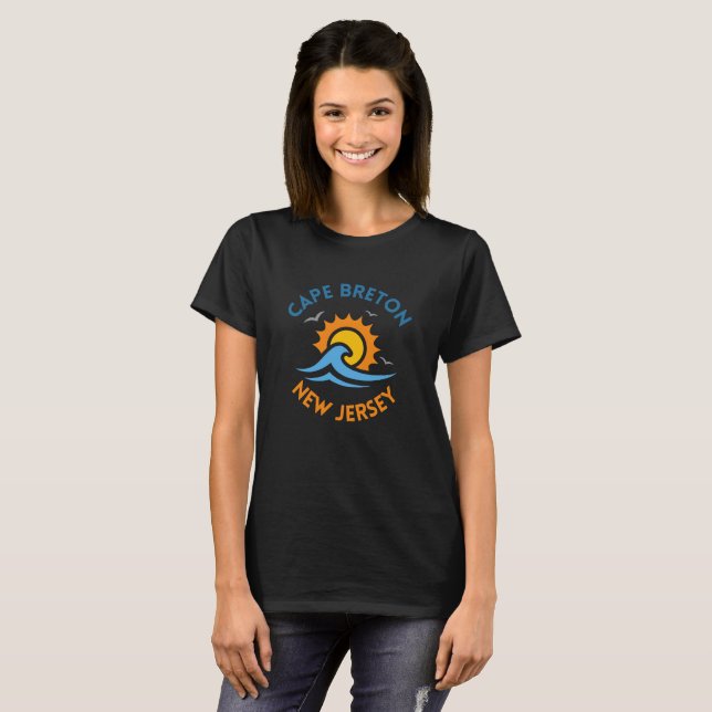 Camiseta Cape Breton Sunny Waves Tee (Frente Completa)
