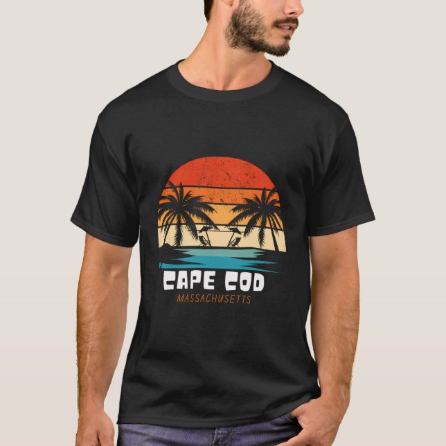 Camiseta Cape Cod Massachusetts Beach Seashore Men Women (Frente)