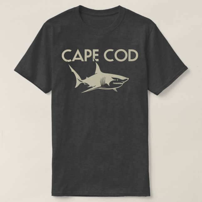 Camiseta Cape Cod Shark Funny (Frente do Design)