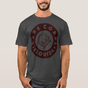 Camiseta Cape Coral Florida Circle Brown