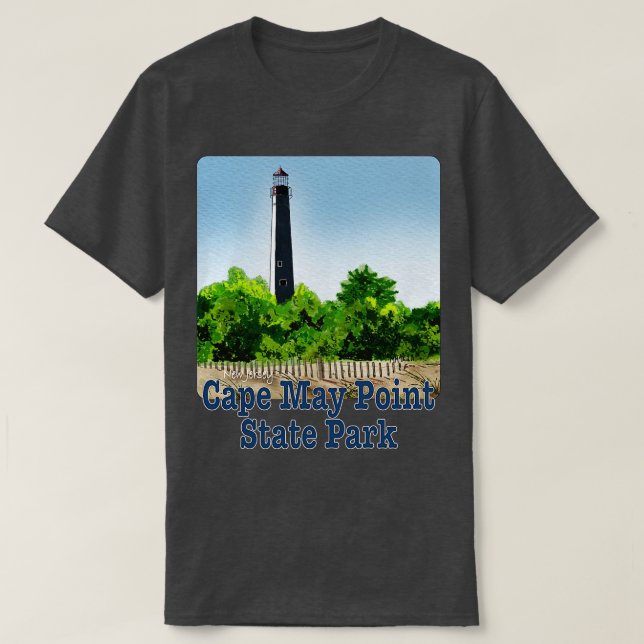 Camiseta Cape May Point State Park New Jersey (Frente do Design)