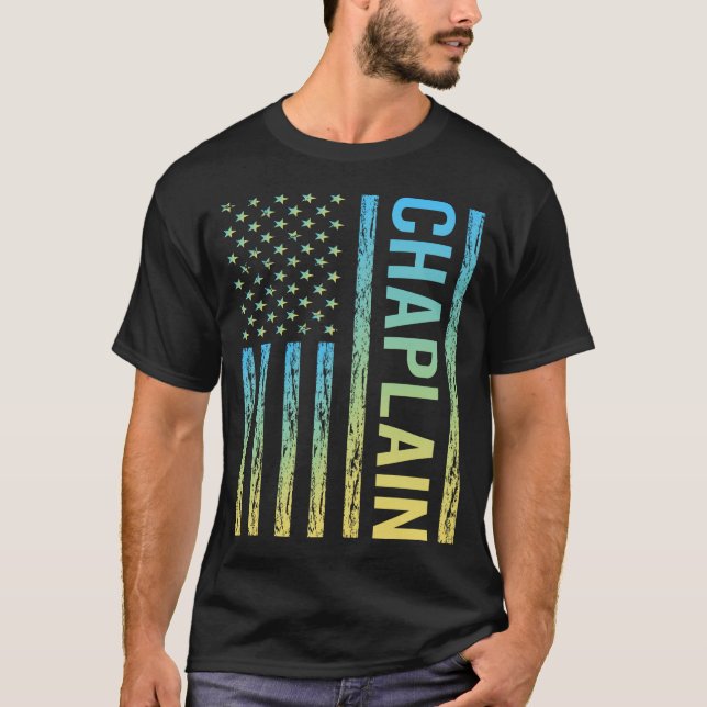 Camiseta Capelão Azul Amarelo (Frente)