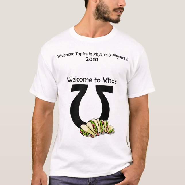 Camiseta CAPhysics (texto preto) (Frente)