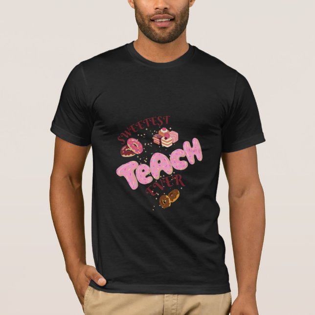 Camiseta Capinha de Telefone Professora Donuts Fofa (Frente)