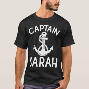 Camiseta Capitã Sarah Âncora Barco Iate Navegação Navio