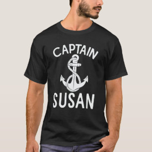 Camiseta Capitã Susan Âncora Barco Navegação Navio Iate