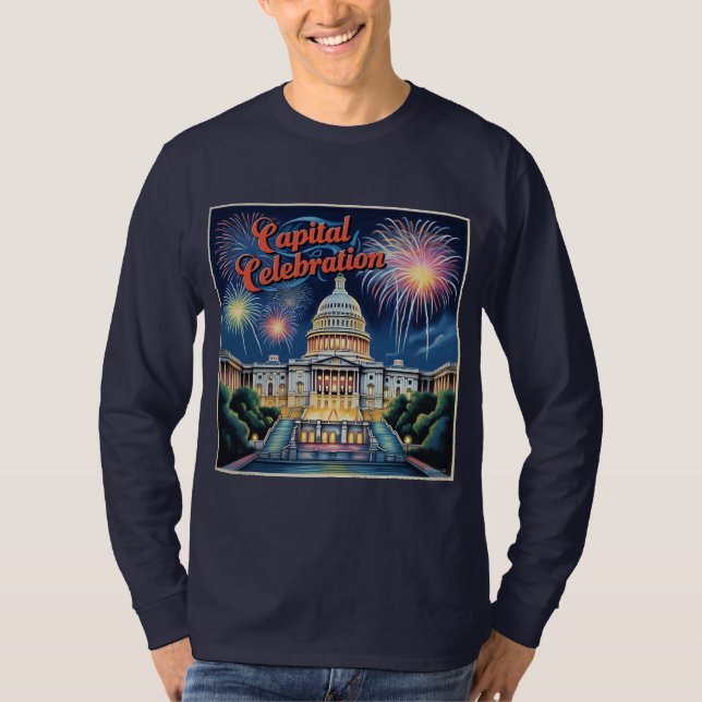 Camiseta Capital Celebration Fireworks Washington D.C. (Frente)