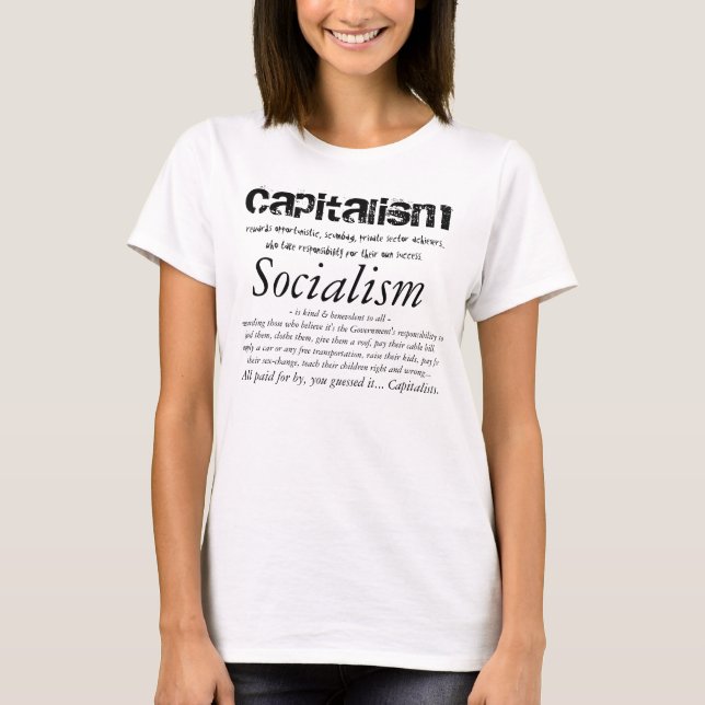 Camiseta Capitalismo contra o socialismo (Frente)