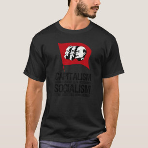 Camiseta Capitalismo Contra Socialismo Anti-Comunista Pro C