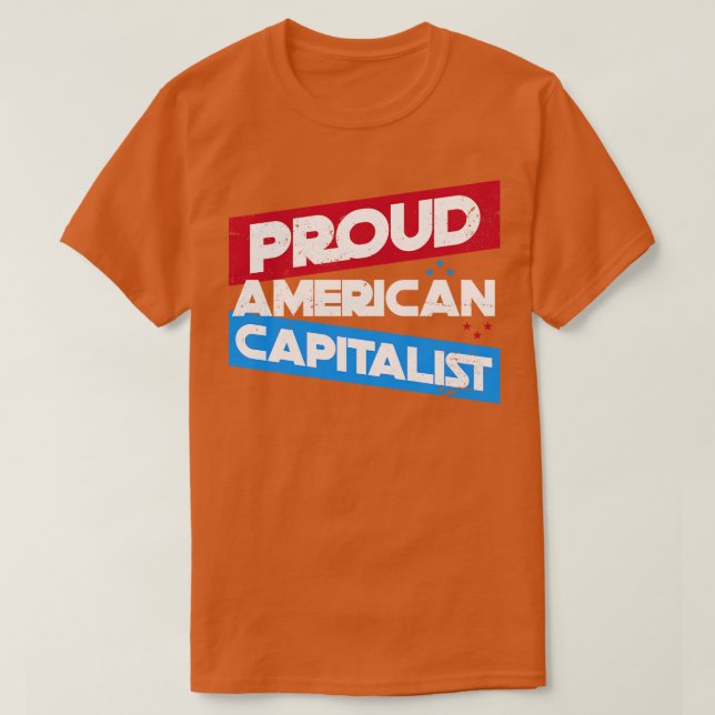 Camiseta Capitalismo Orgulhoso Americano (Frente do Design)