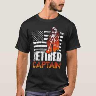 Camiseta Capitão aposentado do bombeiro americano