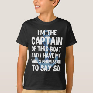Camiseta Capitão Barqueiro Navegando Pontão Gif de Férias d