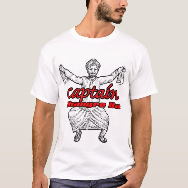 Camiseta Capitão Bhangre a Dinamarca (Frente)