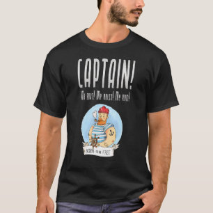 Camiseta Capitão Boat Sailor Seafaring Capitão 2
