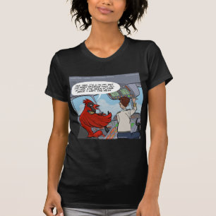 Camiseta Capitão Byrd Voa em um Jumbo Jet Engraçado