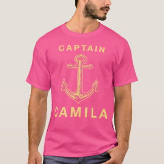 Camiseta Capitão Camila Funny Seaman Humor Yachtsman Primei