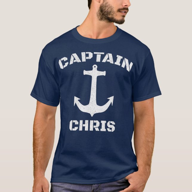 Camiseta Capitão Chris Personalizado de Barcos (Frente)