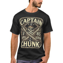 Capitão Chunk Pirate Skull Vintage Design