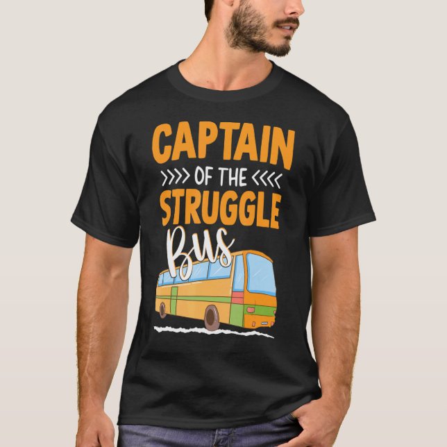 Camiseta Capitão Da Faculdade De Costume De Ônibus Dra. (Frente)