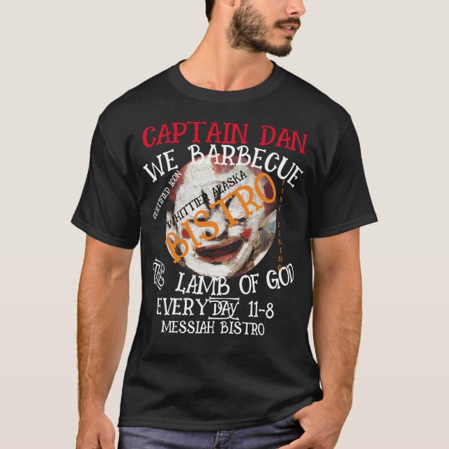 CAMISETA CAPITÃO DAN NÓS BARBECAMOS A MALA DE DEUS TODOS OS (Frente)
