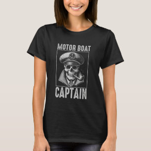 Camiseta Capitão de Barco a Motor para Proprietário de Barc