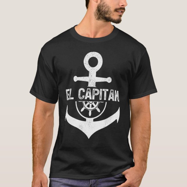 Camiseta Capitão de Barco Barco El Capitan Anchor (Frente)