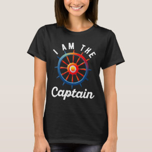 Camiseta Capitão de Barco Homens Mulheres Funny Boating Vel