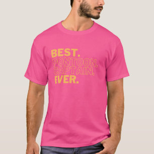 Camiseta Capitão de Barco Pontão Arte Para Homens Mulheres